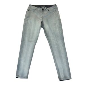 Maurices Jeans Medium Regular Size 8 Women Gray No Holes Straight Leg Low Rise